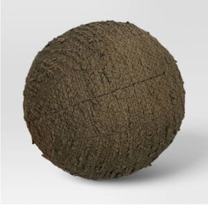 Threshold Boucle Sphere Throw Pillow Dark Green NWT